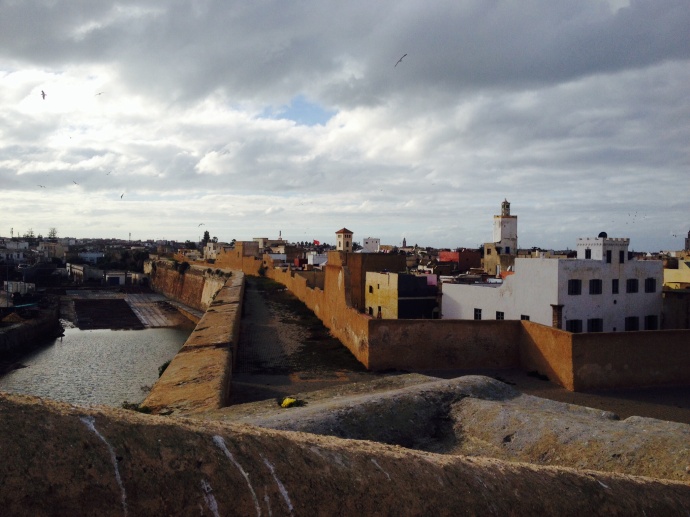 The town from inside the medina walls